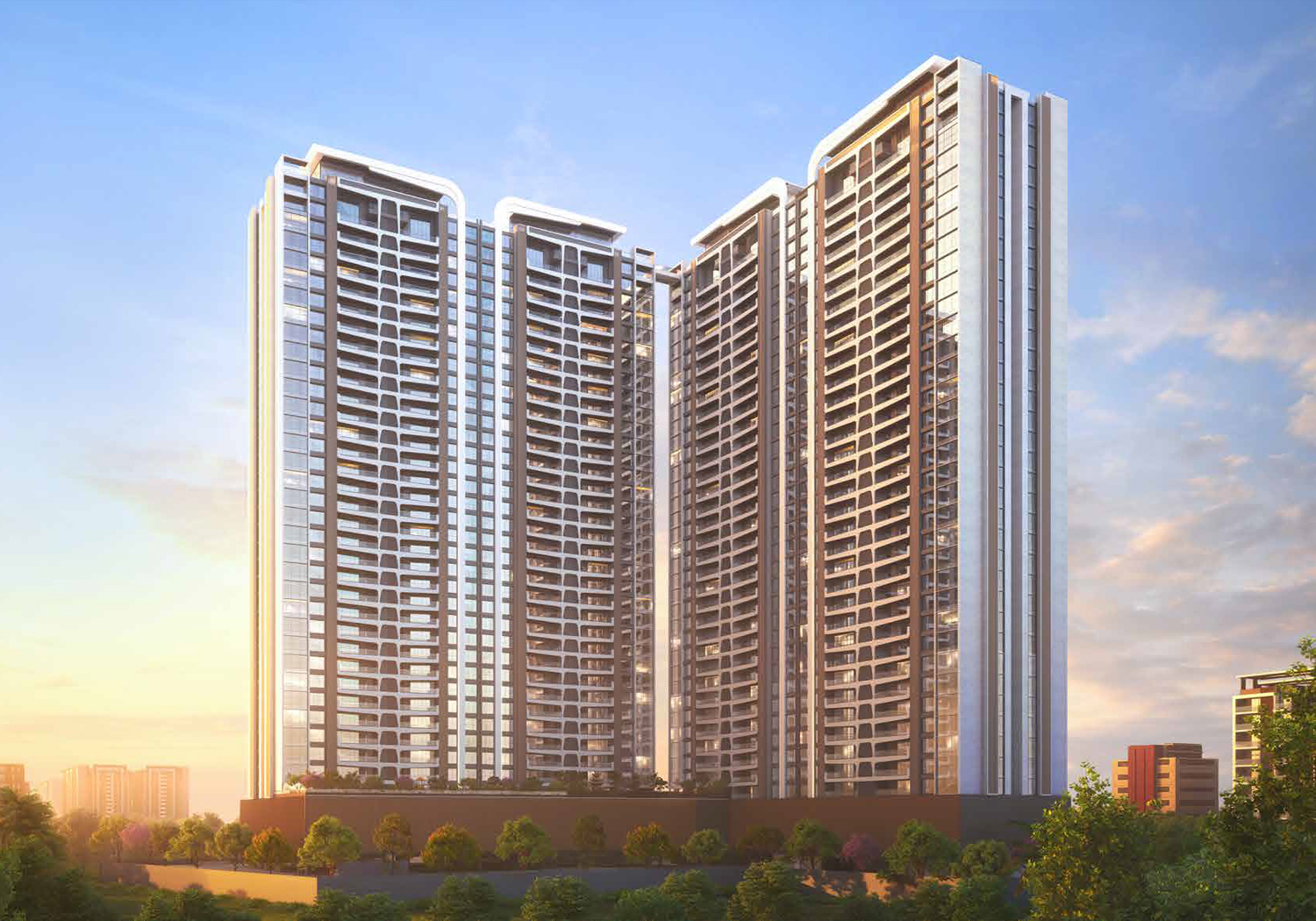 Exterior view of Pristine The Lords &mdash; photo gallery, images, brochure, amenities, cost sheet, price breakup, availability details, RERA number, RERA certificate, possession date, layout plan, logo, floor plan, master plan, and location map showcasing project highlights and features.