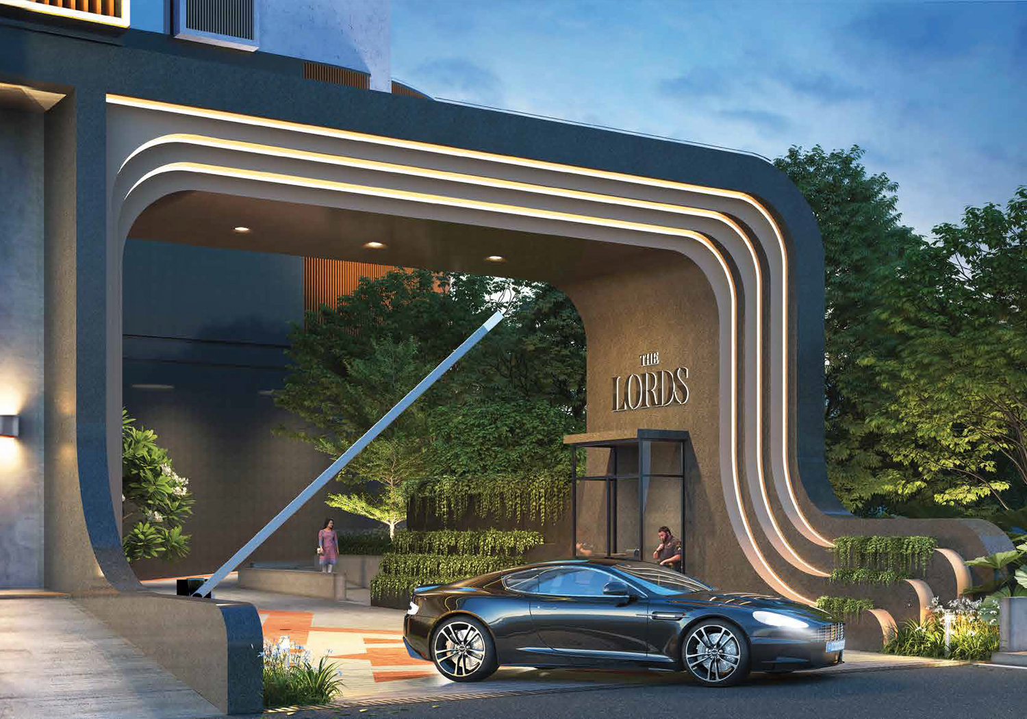 Exterior view of Pristine The Lords &mdash; photo gallery, images, brochure, amenities, cost sheet, price breakup, availability details, RERA number, RERA certificate, possession date, layout plan, logo, floor plan, master plan, and location map showcasing project highlights and features.