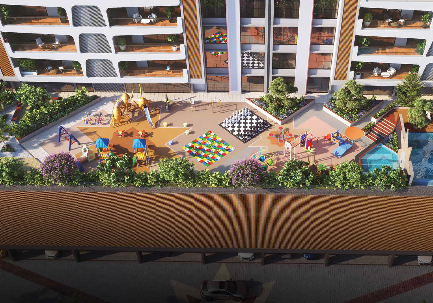 Exterior view of Pristine The Lords &mdash; photo gallery, images, brochure, amenities, cost sheet, price breakup, availability details, RERA number, RERA certificate, possession date, layout plan, logo, floor plan, master plan, and location map showcasing project highlights and features.